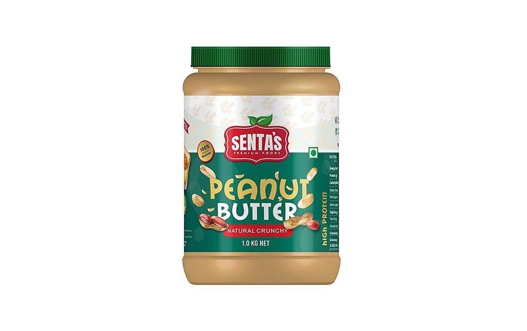 Senta's Peanut Butter Natural Crunchy    Plastic Jar  1 kilogram